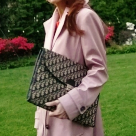 WEEKEND FLASH SALE!! 💯 Rare Dior Vintage 70s Oversized Monogram Clutch - Picture 3 of 17